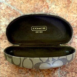 Coach Signature Brown Eyeglass Case